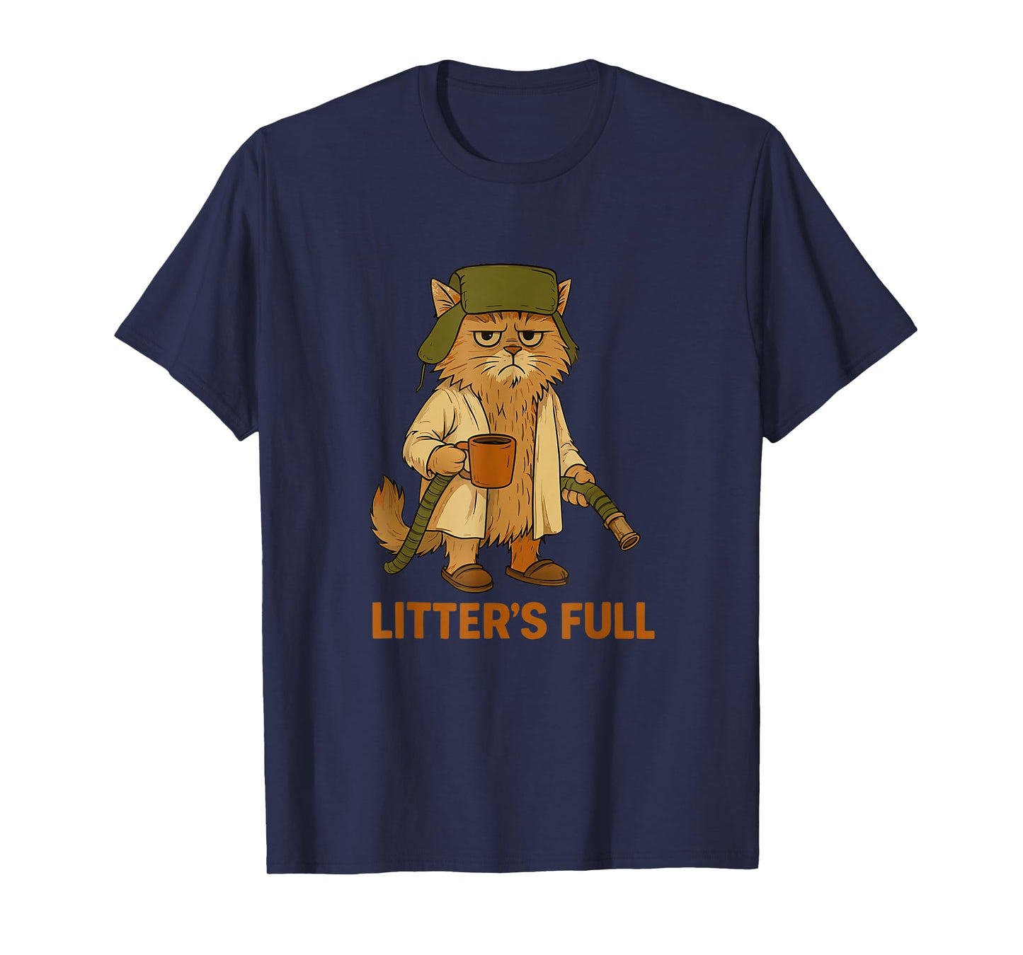 Litter’s Full Funny Cat Lovers Christmas for Men Women Kids T-Shirt