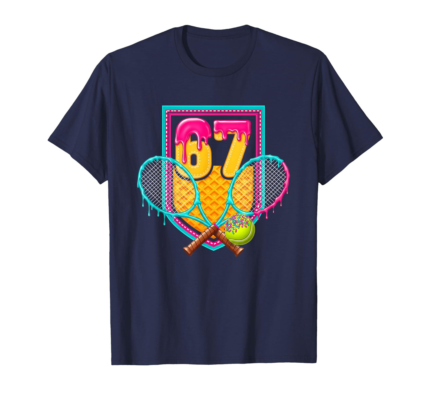 Tennis Drip Number 67 Tennis Player T-Shirt