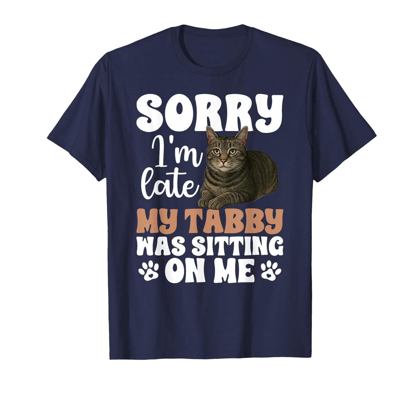 Grey Tabby Cat Owner Funny Gray Tabby Cat Lover T-Shirt