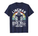 American Football Lineman Brick Wall Funny Quote Men Boys T-Shirt