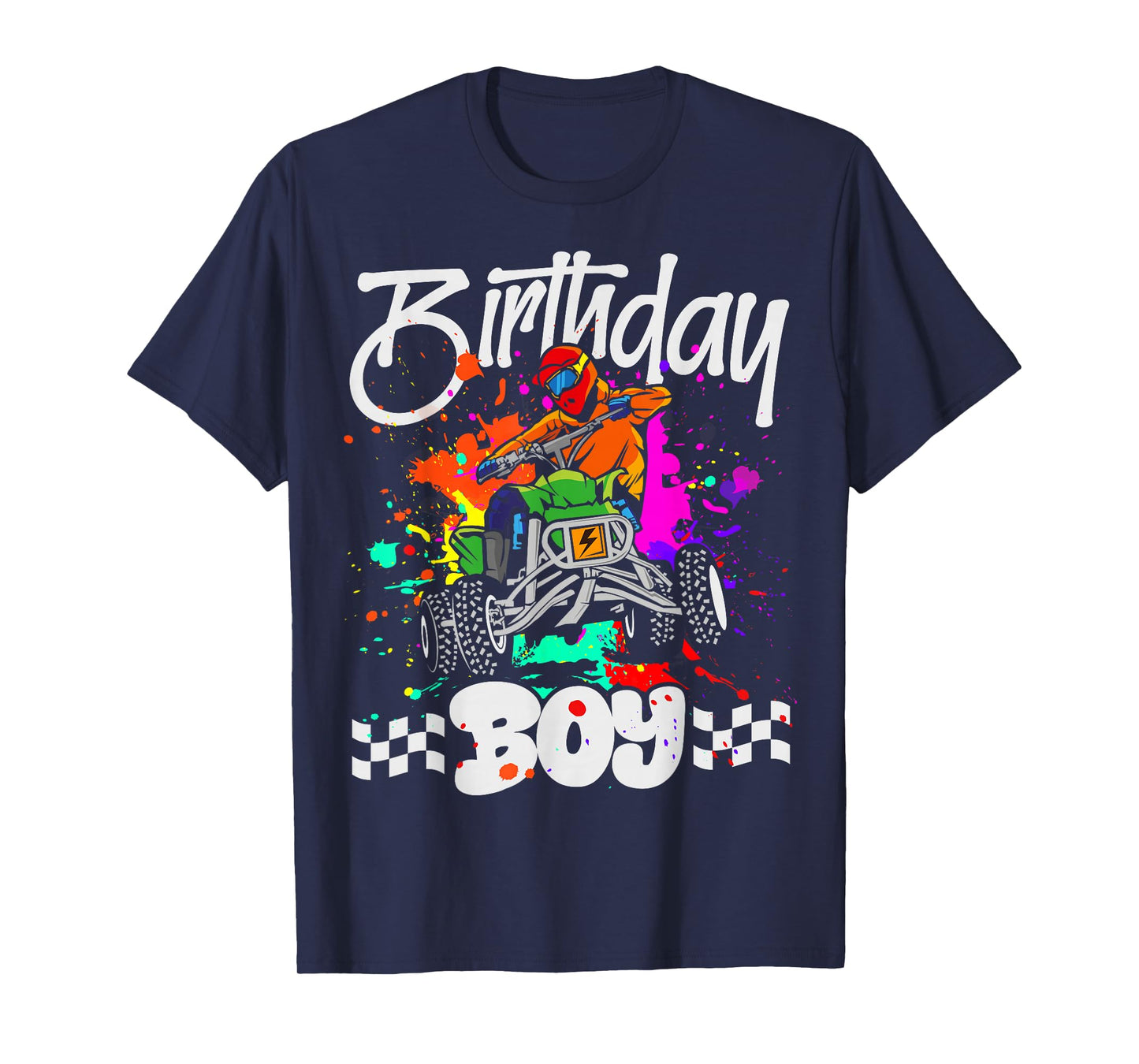 Funny Birthday Boy 4 Wheeler Birthday Boy ATV Birthday Party T-Shirt