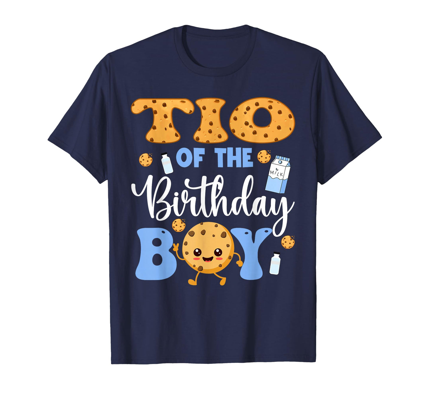 TIO of The Birthday Boy Funny Milk and Cookies Party T-Shirt