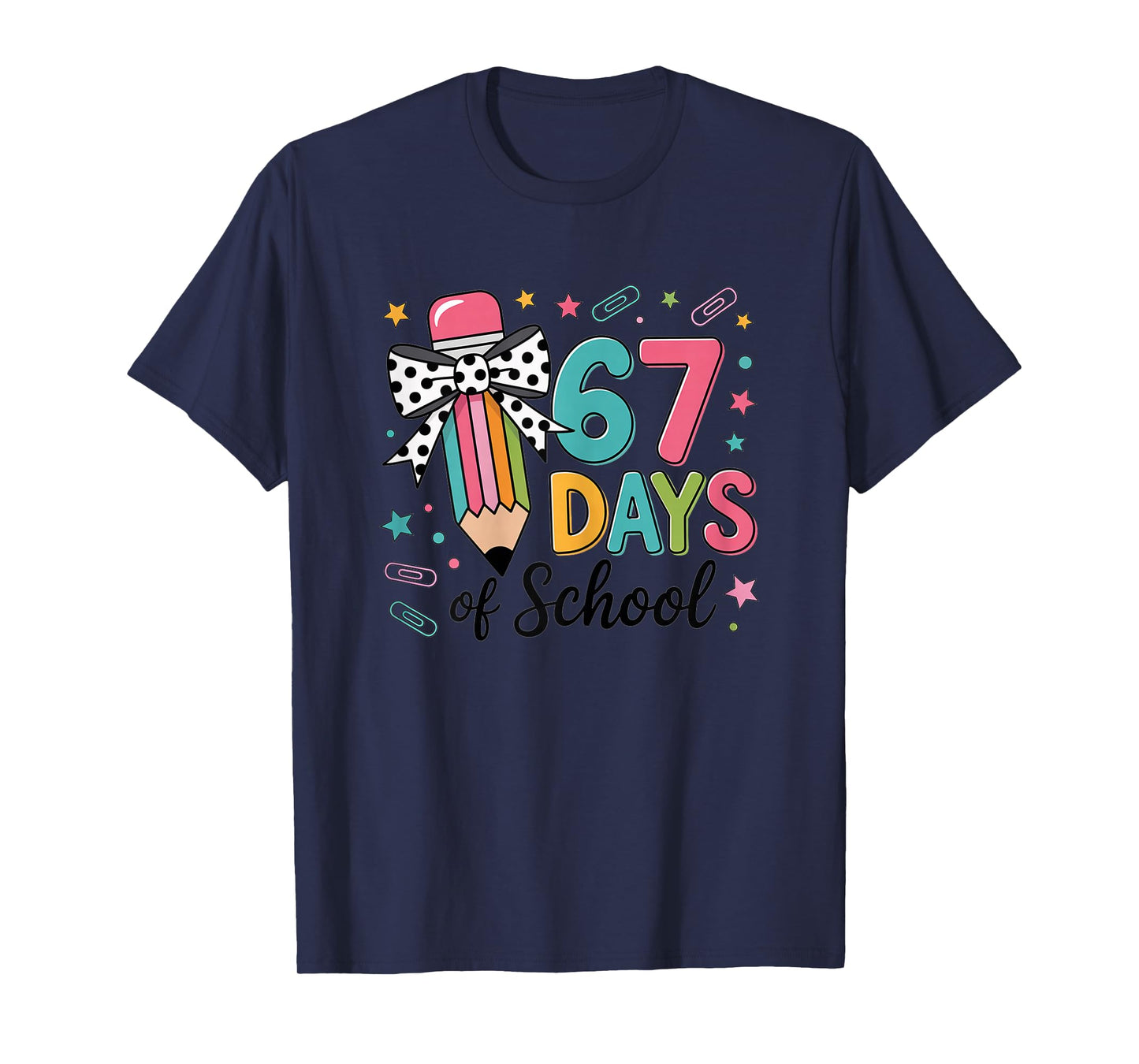 Six Seven 67 Days of School T-Shirt