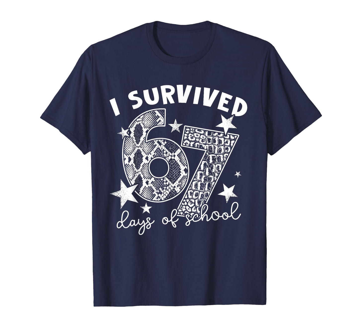 I Survived 67 Days of School Snake, Alligator Reptile Animal T-Shirt