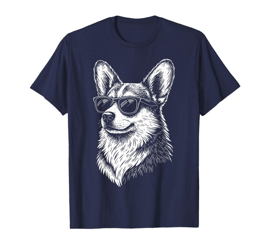 Corgi Sunglasses T-Shirt