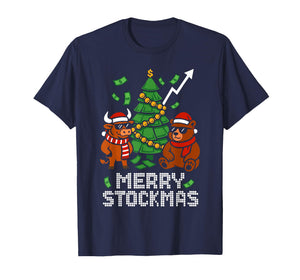 Investor Christmas Men Women Kids Funny Stock Market T-Shirt