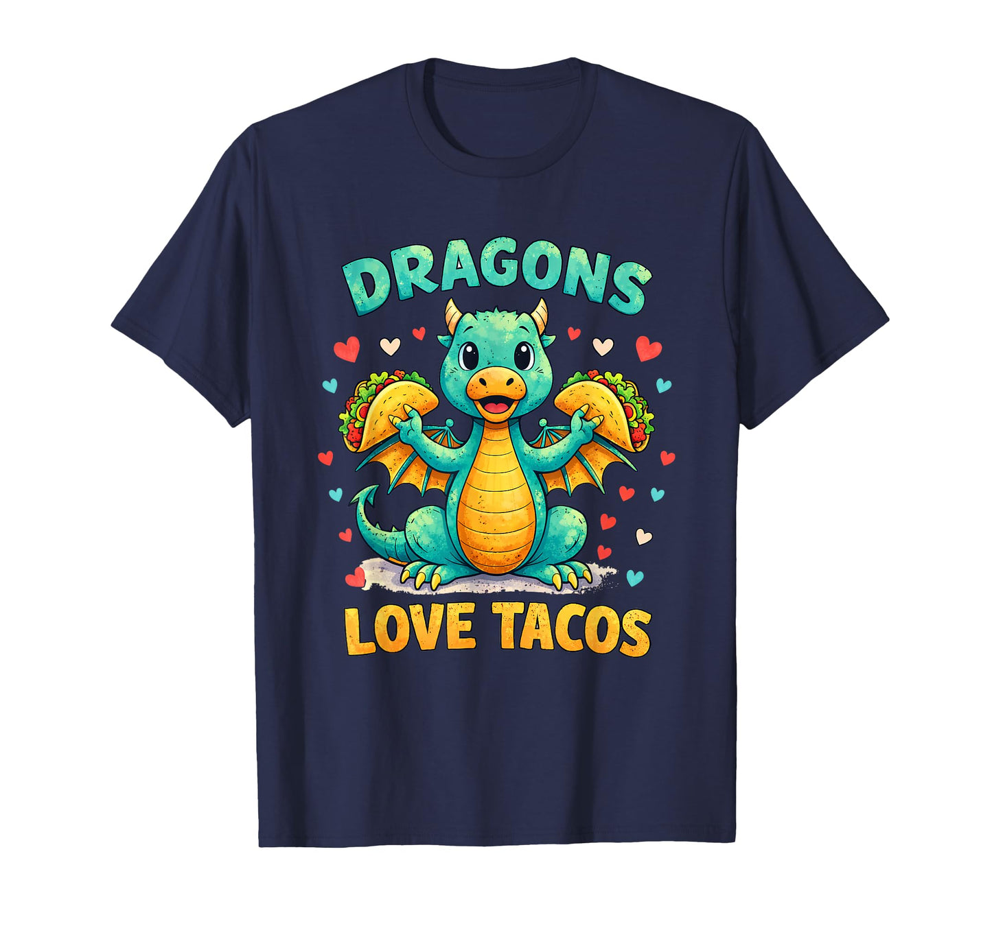 Dragons Love Tacos Costume Mexican Taco Dragon Kids Mexico T-Shirt