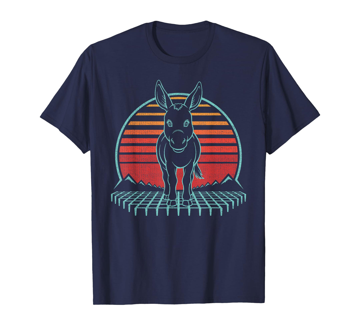 Donkey Lover Animal Retro Vintage 80s T-Shirt