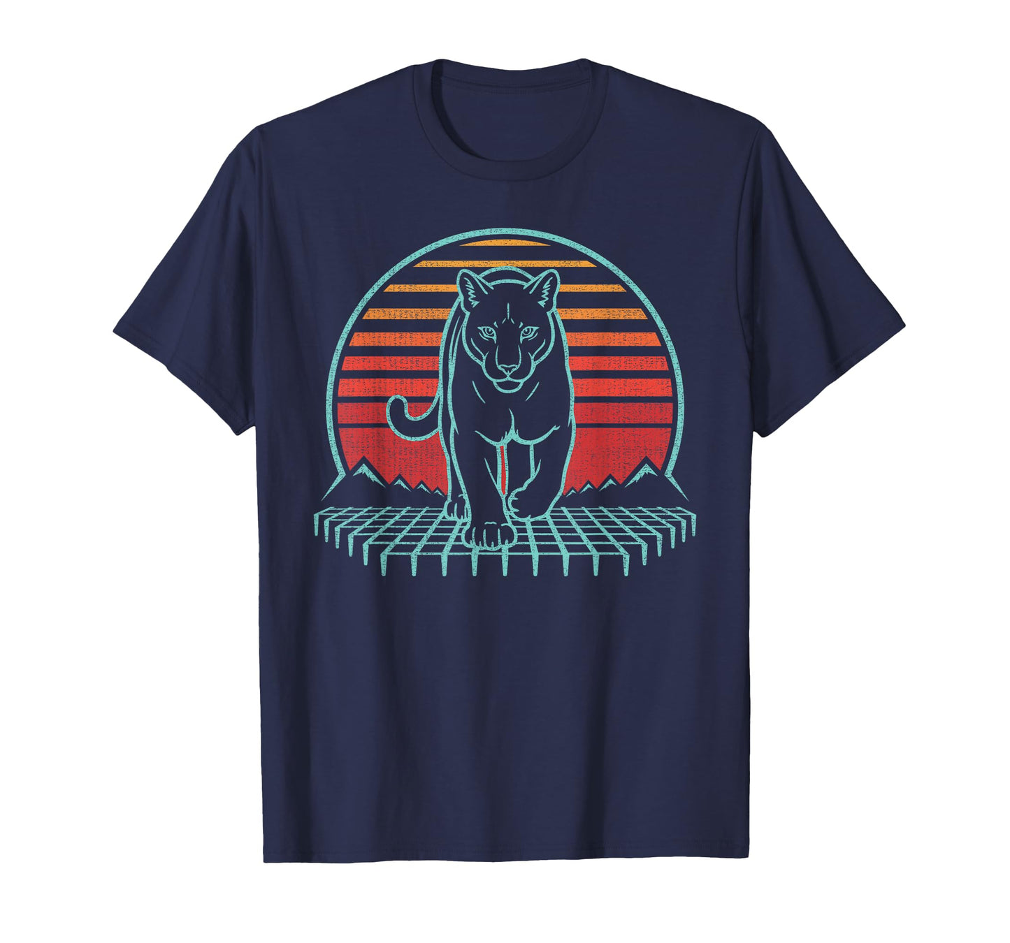 Cougar Animal Retro Vintage 80s T-Shirt