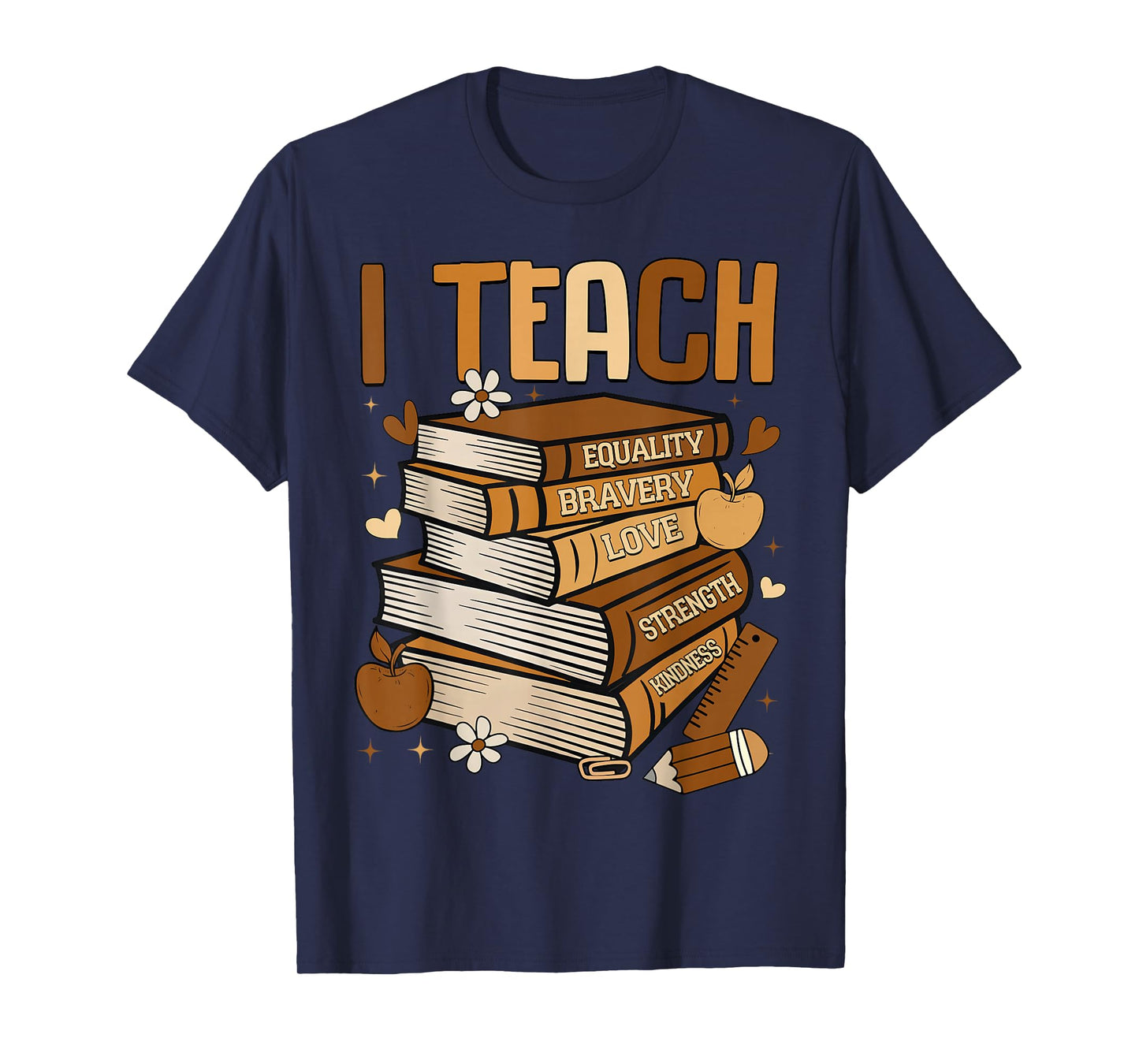 Black History Month I Teach Melanin Book Black Teacher T-Shirt