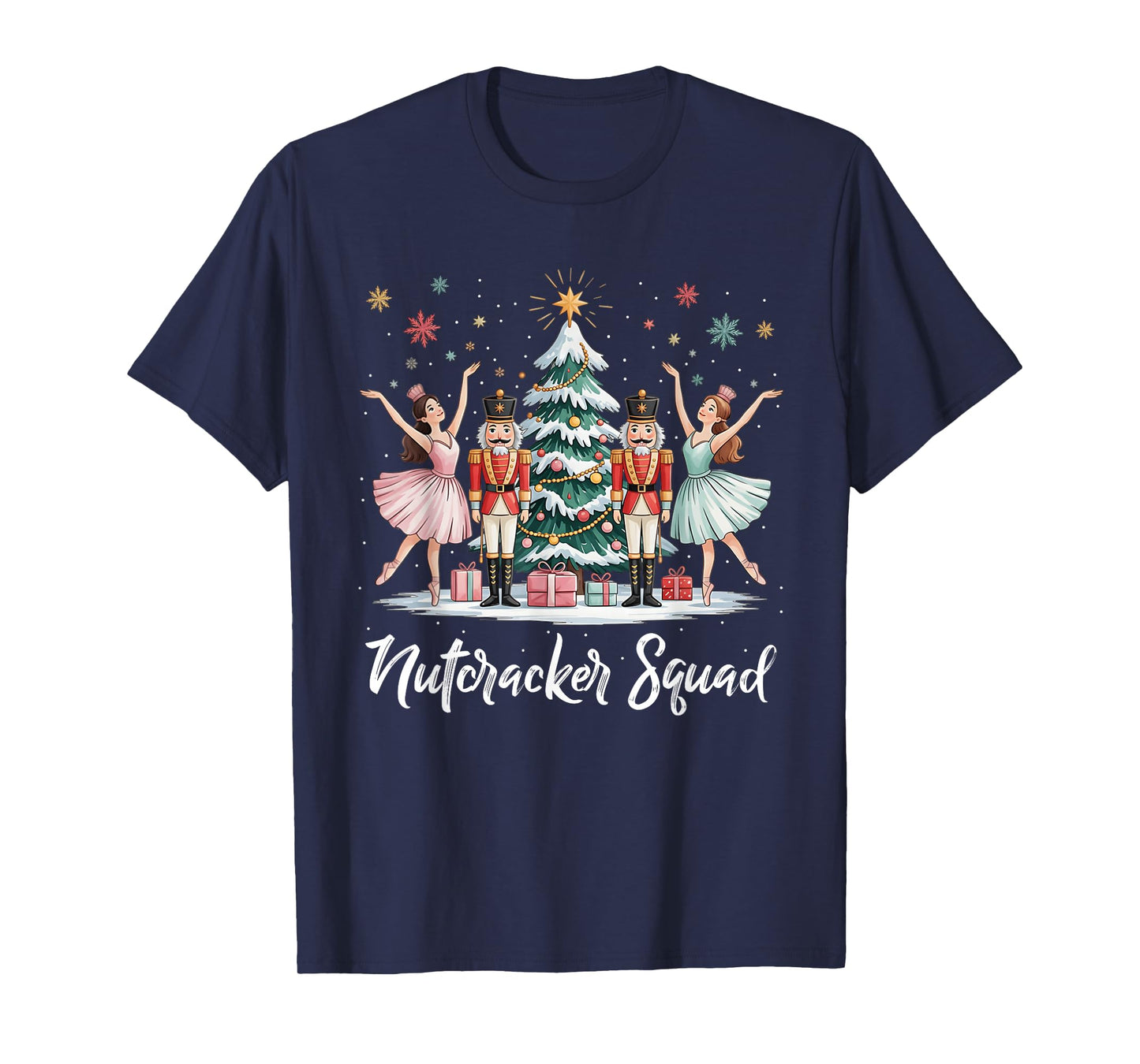 Christmas Nutcracker Squad Ballet Dance Women Kids Girls T-Shirt