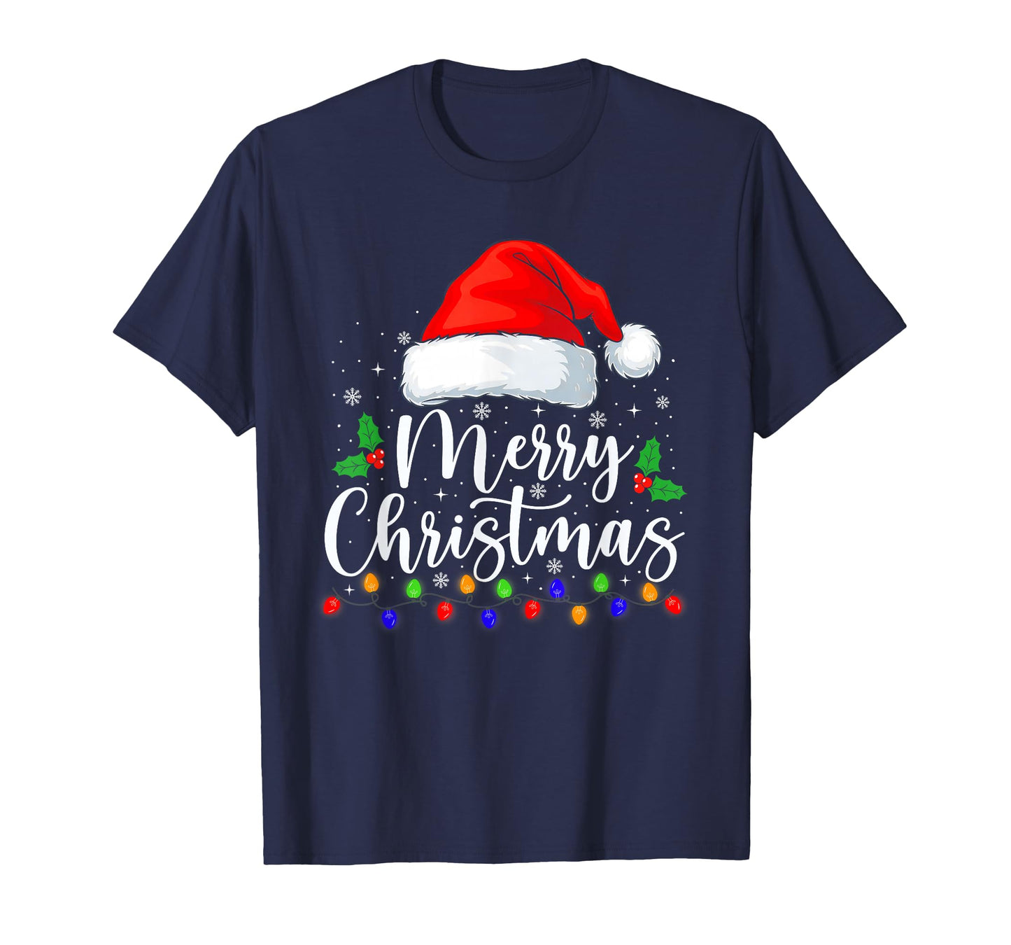 Merry Christmas Family Matching Pajamas Funny Xmas Men Women T-Shirt