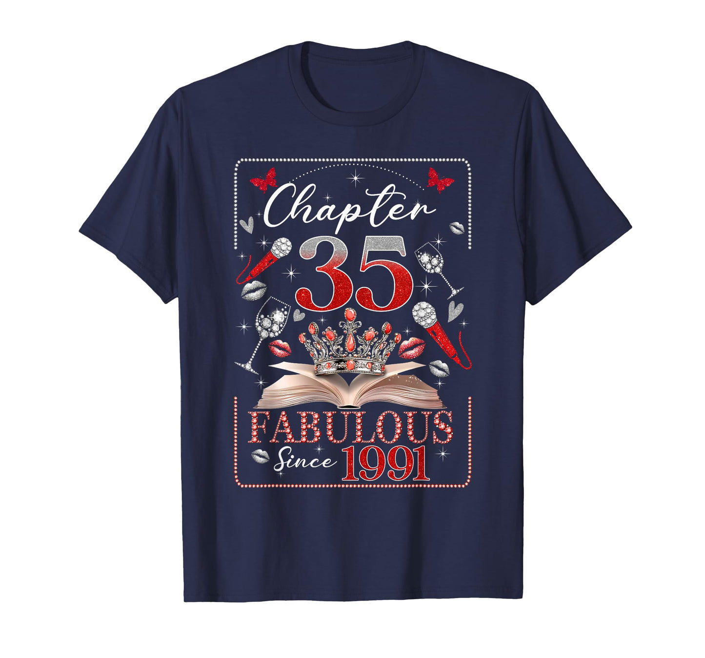 35th Birthday Queen Chapter 35 Fabulous Since 1991 Women T-Shirt