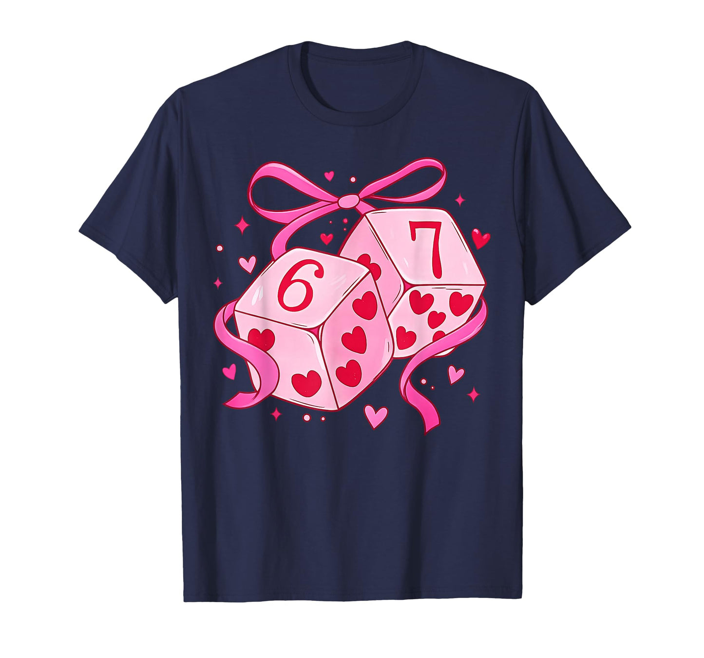 Preppy 67 Valentine Six Seven Dice 6 7 Men Women Kids T-Shirt