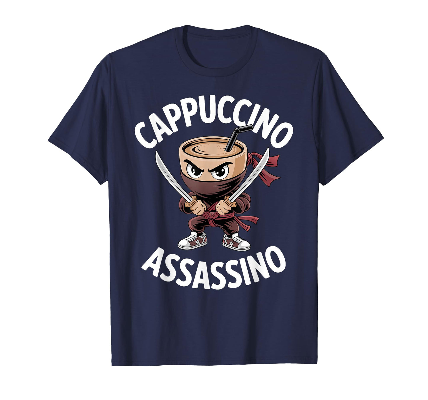 Kids Meme Italian Brainrot Cappuccino Assassino Funny Coffee T-Shirt