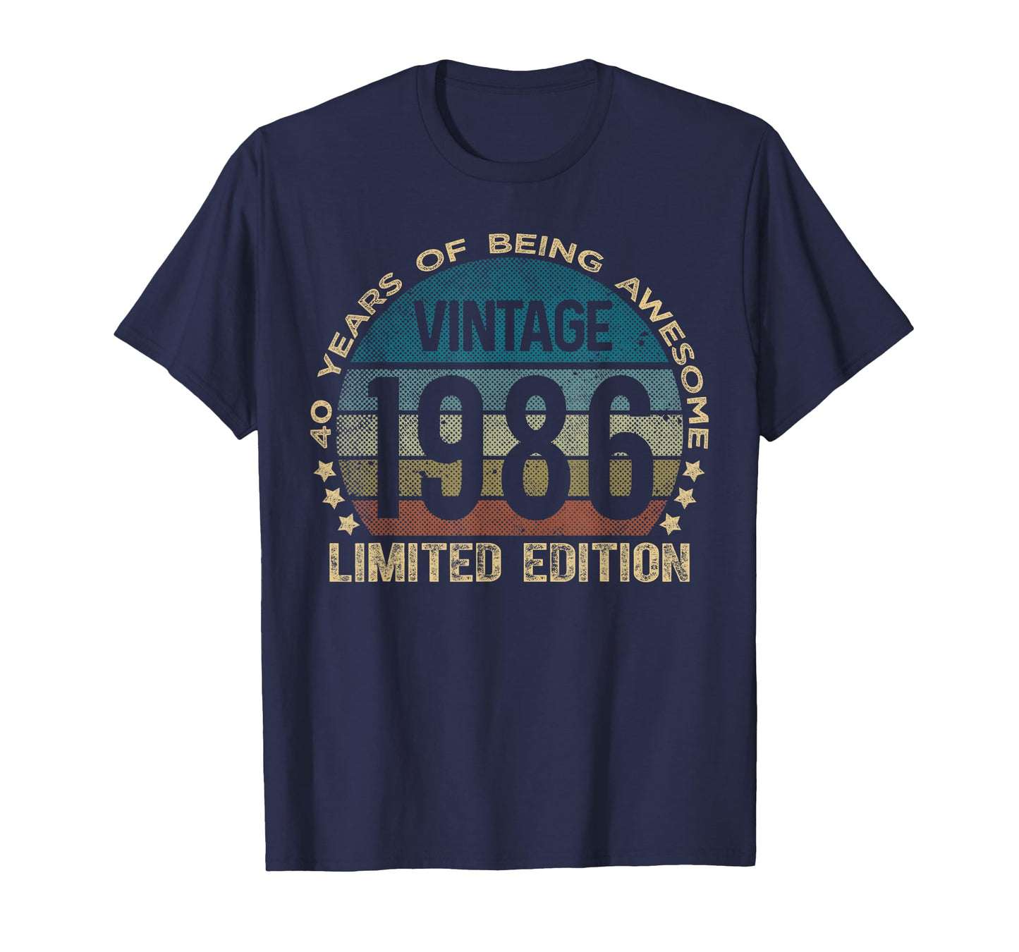 40 Year Old Gifts Vintage 1986 Limited Edition 40th Birthday T-Shirt