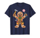 Gingerbread Man Mechanic Handyman Holiday Builder Christmas T-Shirt