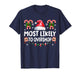 Most Likely to Overshop Shopping Squad Family Christmas T-Shirt