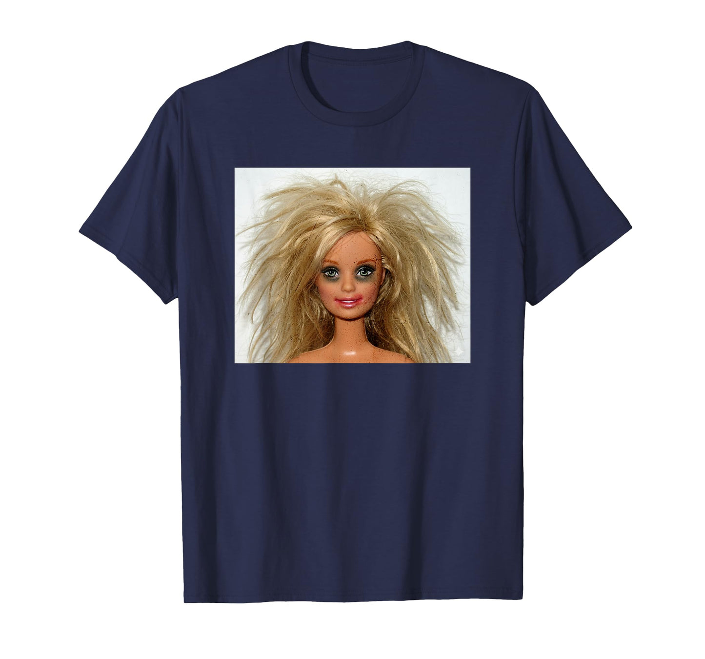 New Funny Distressed Blonde Doll Face Meme T-Shirt