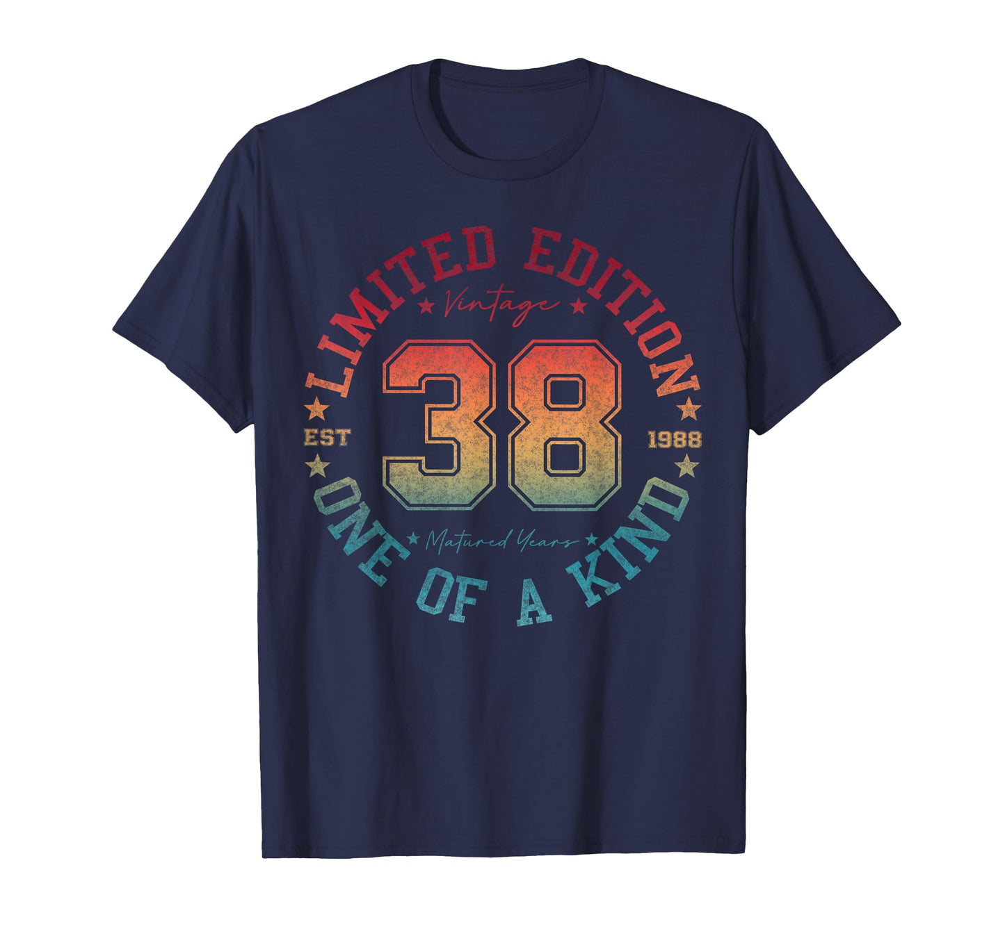 38 Year Old Gifts Vintage 1988 Limited Edition 38th Birthday T-Shirt