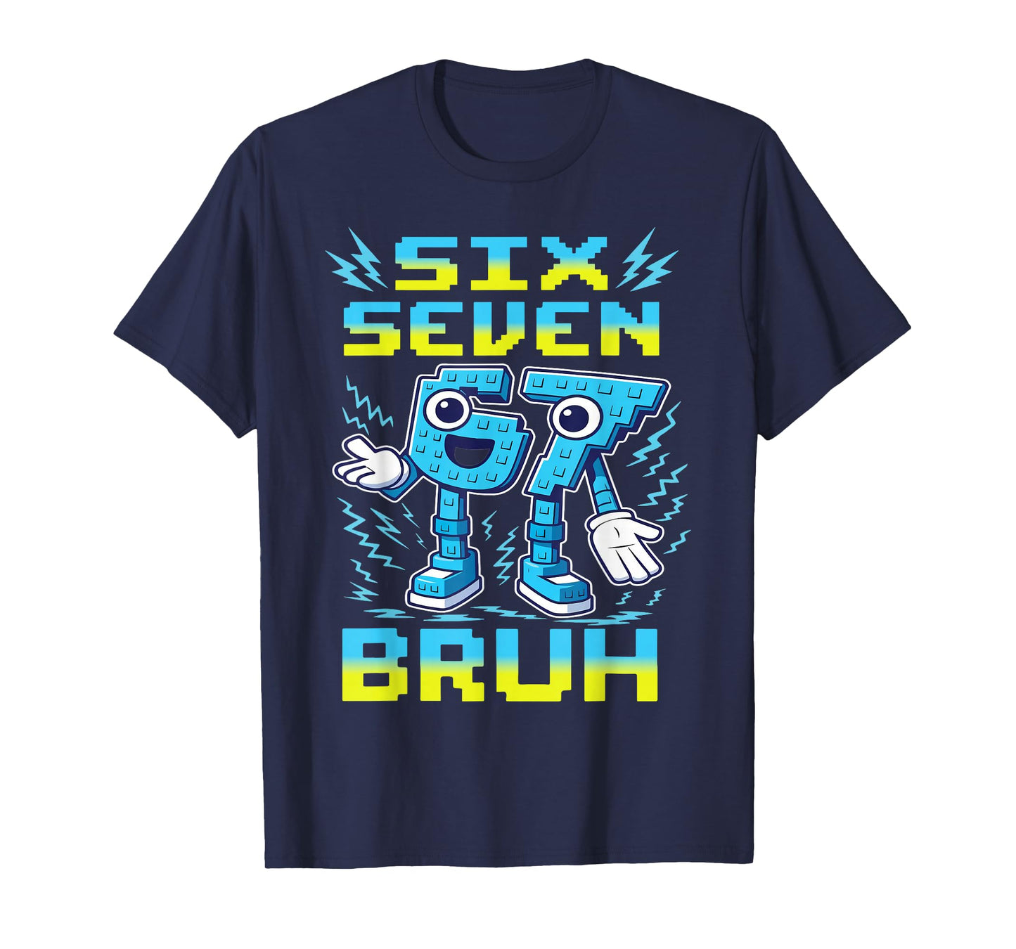 67 Six Seven 6-7 - Funny Italian Brainrot Kids Gaming Meme T-Shirt