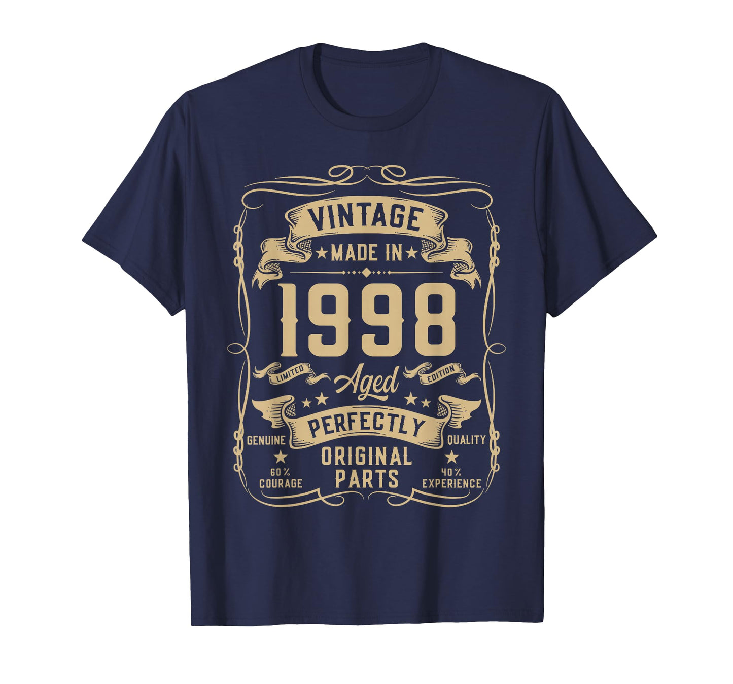 Vintage 1998 28yr 28th Birthday Gifts for Men 28 Years Old T-Shirt