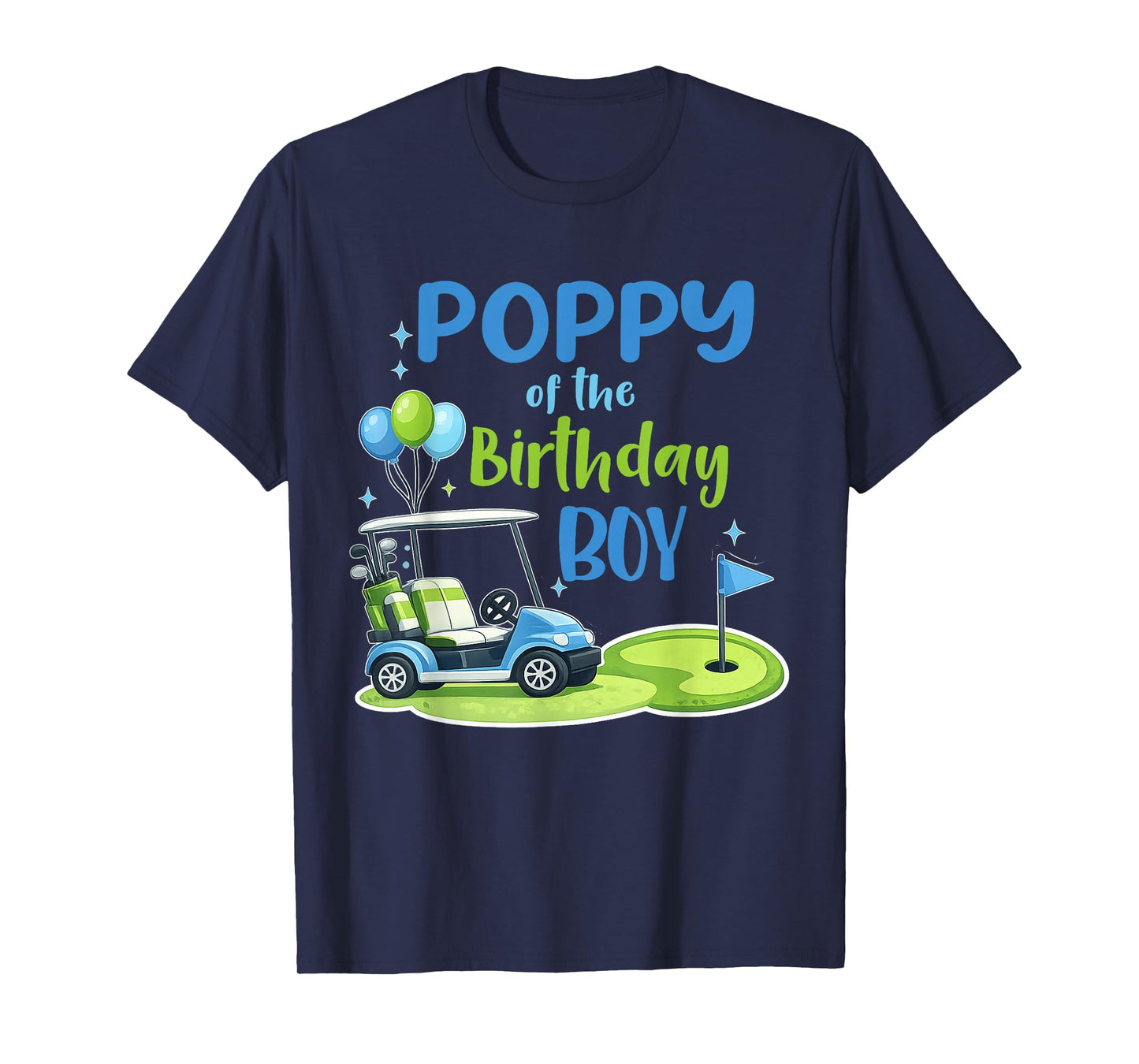 Poppy of The Birthday Boy Golf Sport Matching T-Shirt