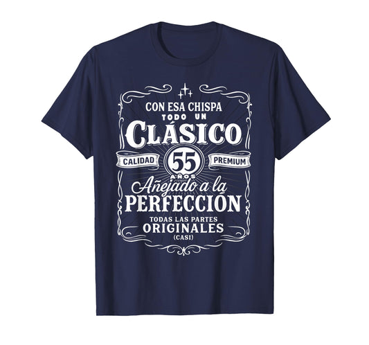 Vintage 55th Birthday Men Funny Cumpleaños 55 Spanish Gag T-Shirt