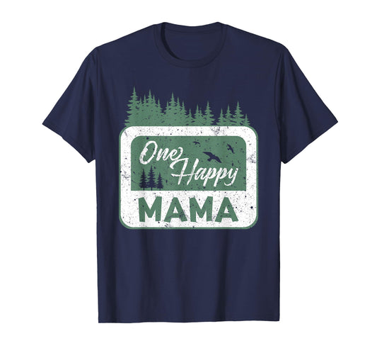 One Happy Mama Camper 1St Birthday Camping Bear T-Shirt