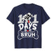 Bruh 100 Days of School Dalmatian Dog Boys Kids 100th Days T-Shirt
