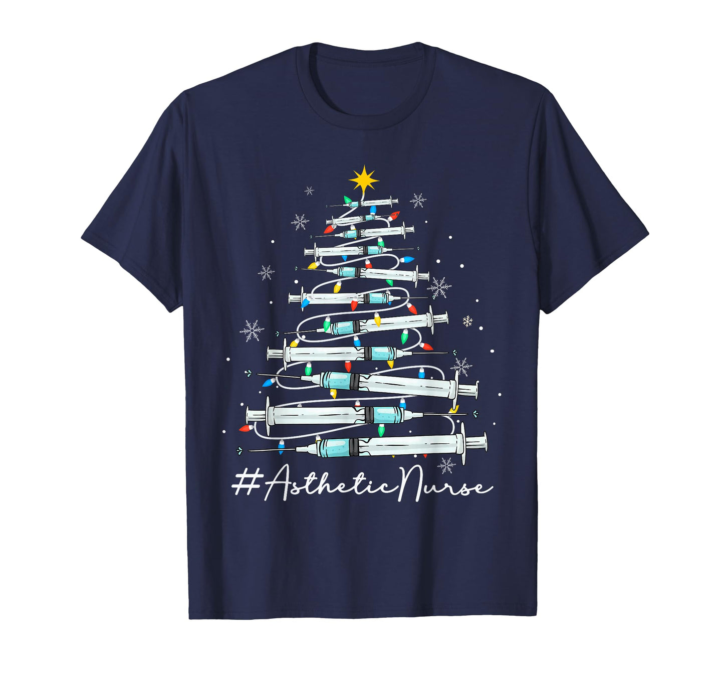 Botox Dealer Christmas Tree Aesthetic Nurse Injector T-Shirt