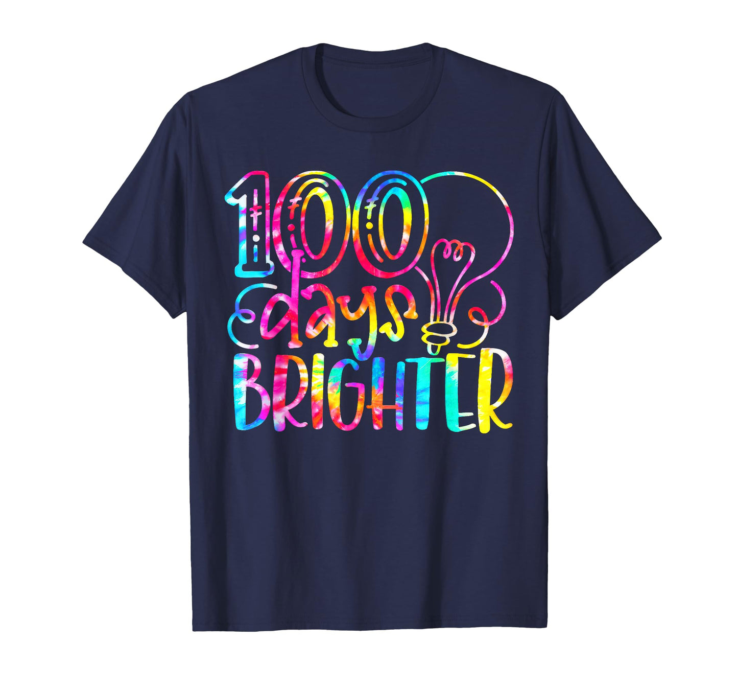 100 Days Brighter Student Happy 100th Day of School T-Shirt