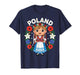 Poland Polish Girl Traditional Dress Flowers Heritage T-Shirt