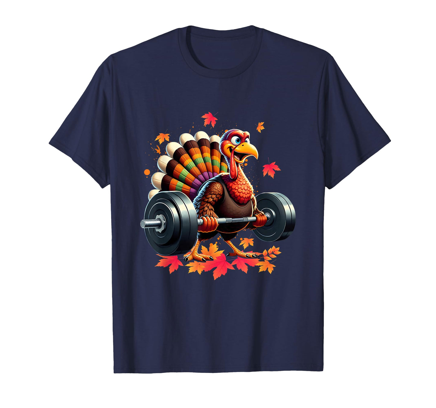 Turkey Deadlift Exercise Thanksgiving Fitness Weightlifting T-Shirt