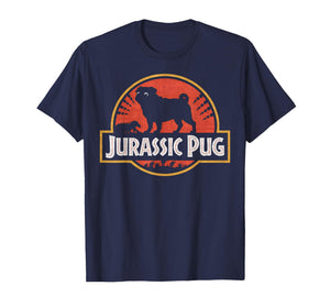 Funny Pugs - Jurassic Pug for Dog Lovers T-Shirt