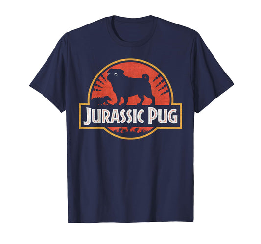 Funny Pugs - Jurassic Pug for Dog Lovers T-Shirt