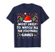 Most Likely to Watch All The Football Games Christmas Men Wo T-Shirt