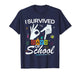 I Survived 6 7 Days of School with Hands Funny Meme 67 T-Shirt