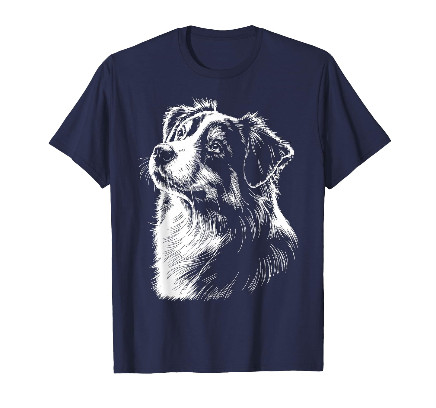 Australian Shepherd Silhouette Mini Aussie Vintage Graphic T-Shirt