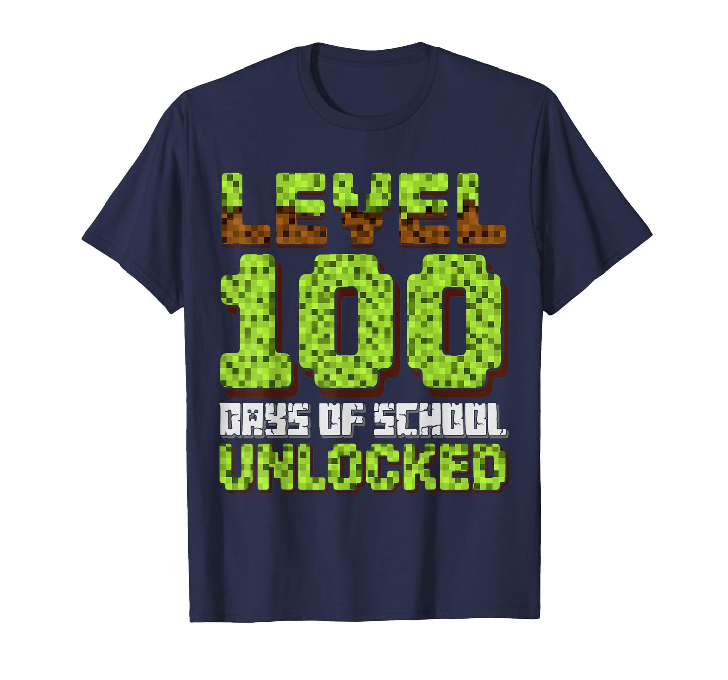 Level 100 Days of School Unlocked Game Boys 100th Day Kids T-Shirt