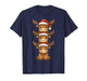 Moose Christmas Cute Animals Stacks Santa Hat Moose Mama T-Shirt