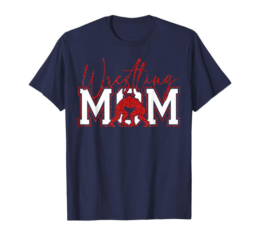 Women Wrestling Mom Funny Wrestle Wrestler Mothers Day T-Shirt