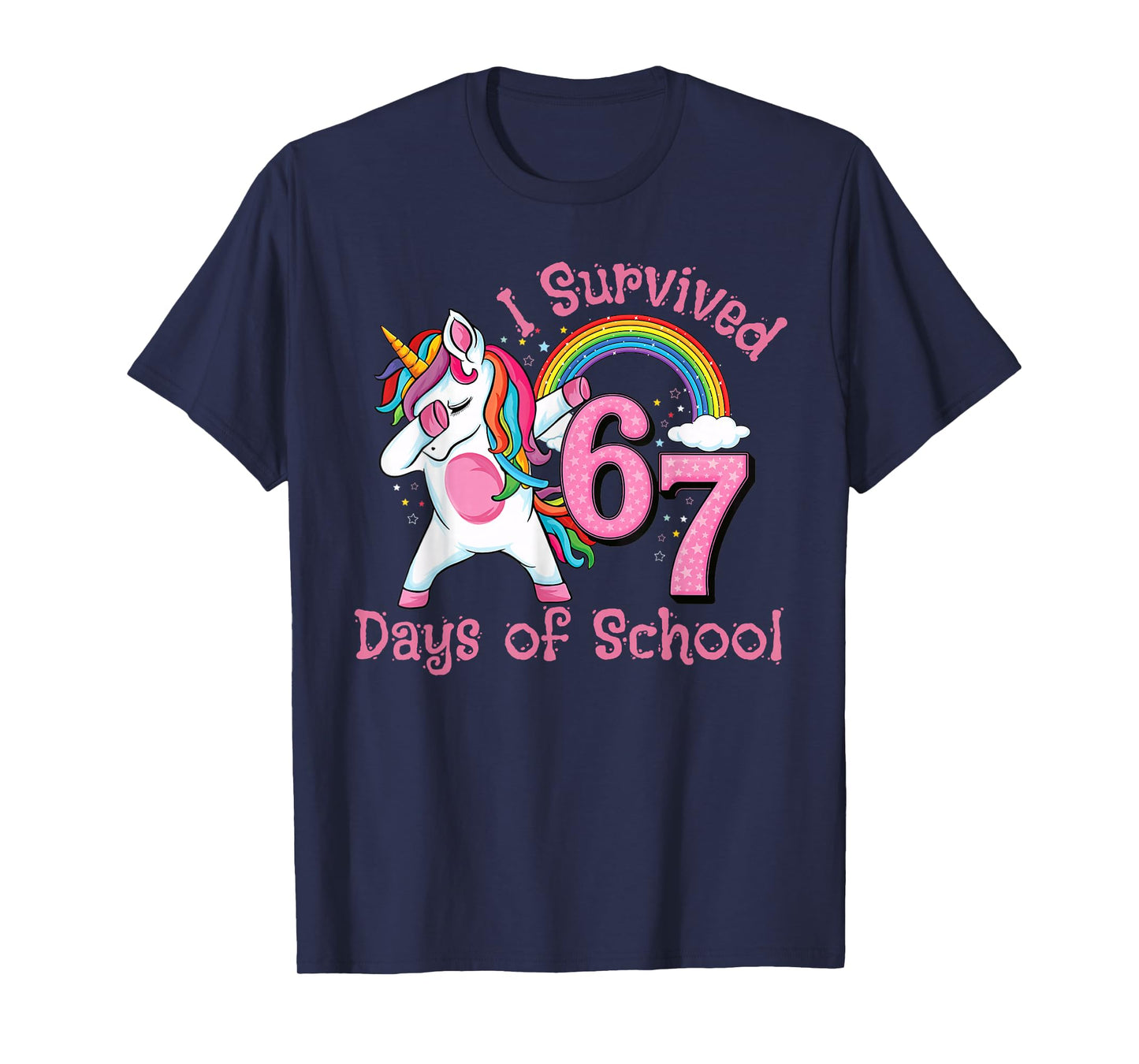 I Survived 67 Days of School Funny Six Seven 6 7 Meme T-Shirt