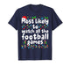 Most Likely to Watch All Football Games Christmas Matching T-Shirt