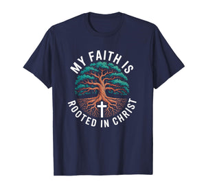 My Faith is Rooted in Christ Tree of Life Graphic T-Shirt