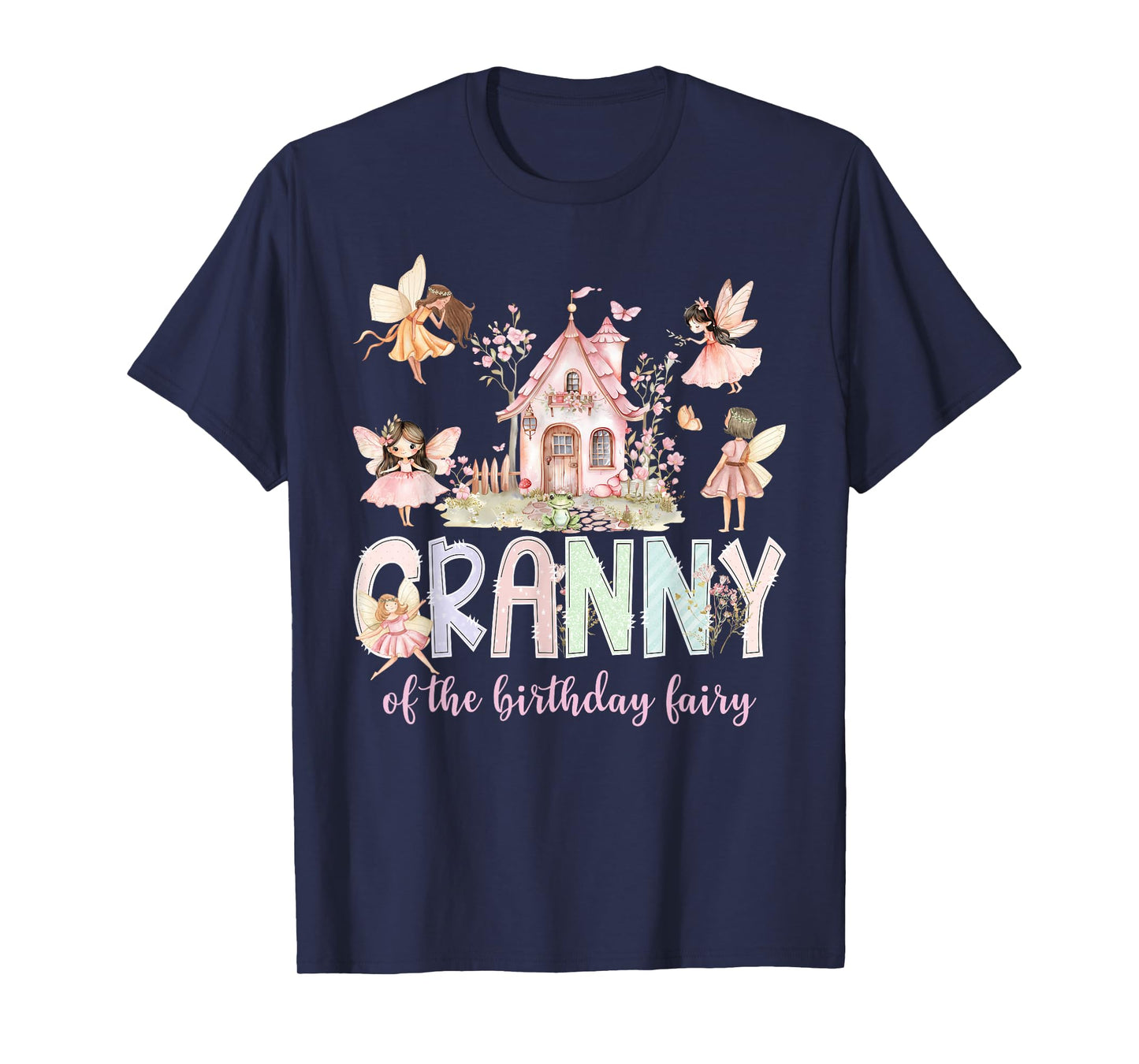 Granny of The Birthday Fairy Girl Magical Family Matching T-Shirt
