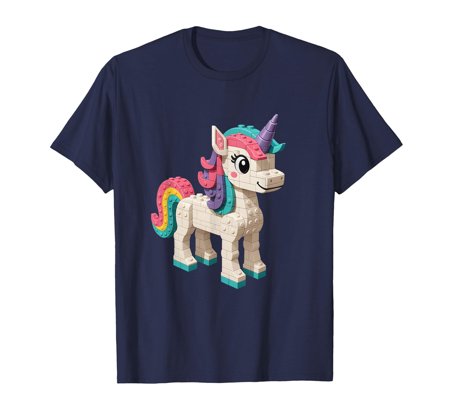 Building Blocks Unicorn - Brick Builder Block Building T-Shirt