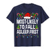 Most Likely to Fall Asleep First Family Matching Christmas T-Shirt