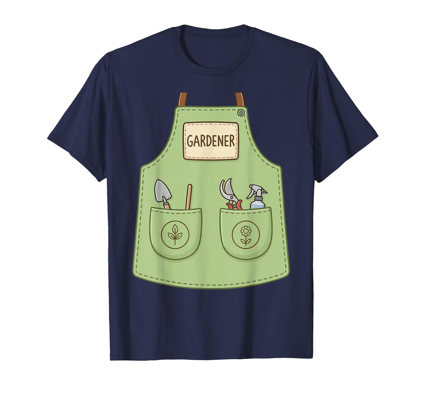 Gardener Funny Cute Gardening Horticulture Apron Costume T-Shirt