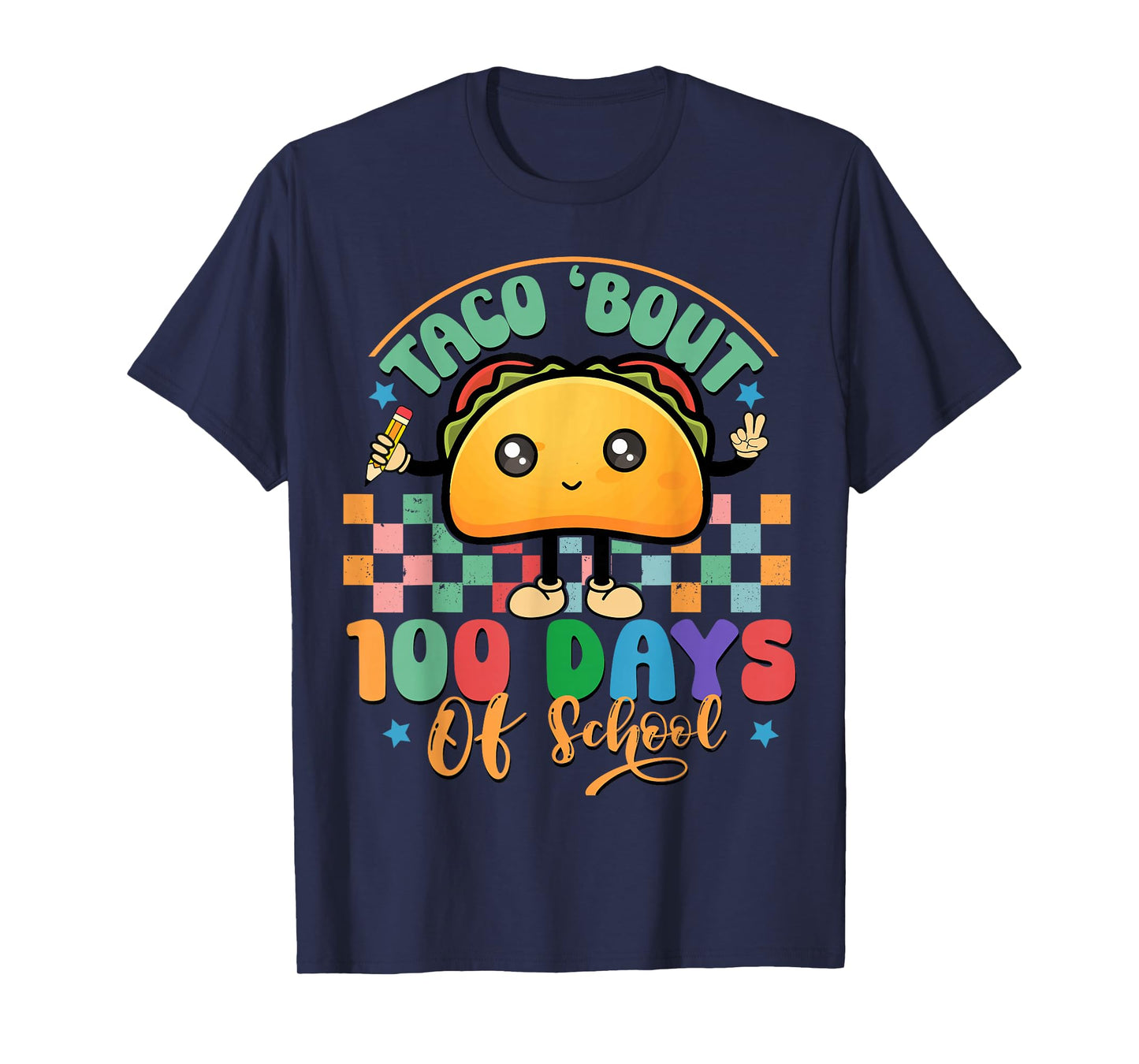 Taco About 100 Days of School Smarter 100th Day Girls Boys T-Shirt
